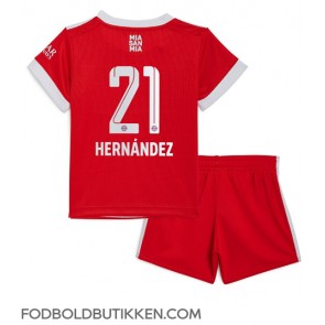 Bayern Munich Lucas Hernandez #21 Hjemmebanetrøje Børn 2022-23 Kortærmet (+ Korte bukser)